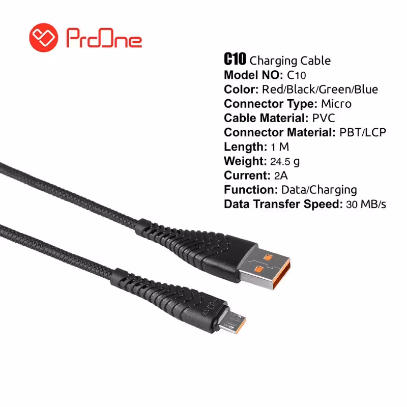 کابل تبدیل USB به Micro USB پرووان مدل PCC170(C10)