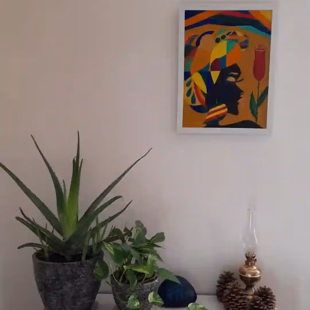 تابلو رنگ روغن کوبیسم