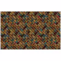 رومیزی مخمل طرح سنتی سایز 140 در 220 مدل T8-524 شرکت رنس