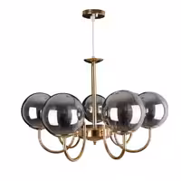 لوستر  آویز  سقفی  هفت شعله طرح حبابی طراحی مدرن حباب کدر و مات 