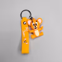 سر کلیدی جا سویچی عروسکی سیلیکونی طرح jerry  همراه با بند