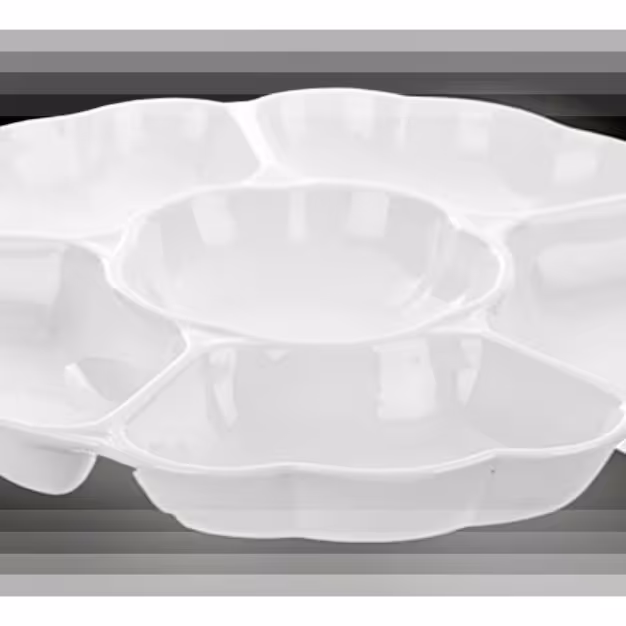 اردو خوری گرد 6 خانه سرامیک سایز بزرگ 