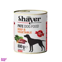 کنسرو غذای سگ شایر مدل Beef& Vegetable وزن 800 گرم