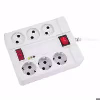 محافظ دیجیتال شش خانه پارت مدل 2060 ارت دار کابل 1.8 متر