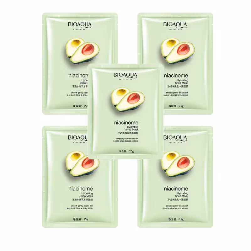 ماسک صورت بایو آکوا مدل 121 وزن 30 گرم بسته 5 عددی