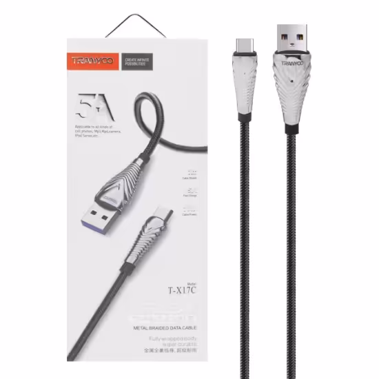 کابل تبدیل کنفی USB به USB-C ترانیو مدل T-X17C