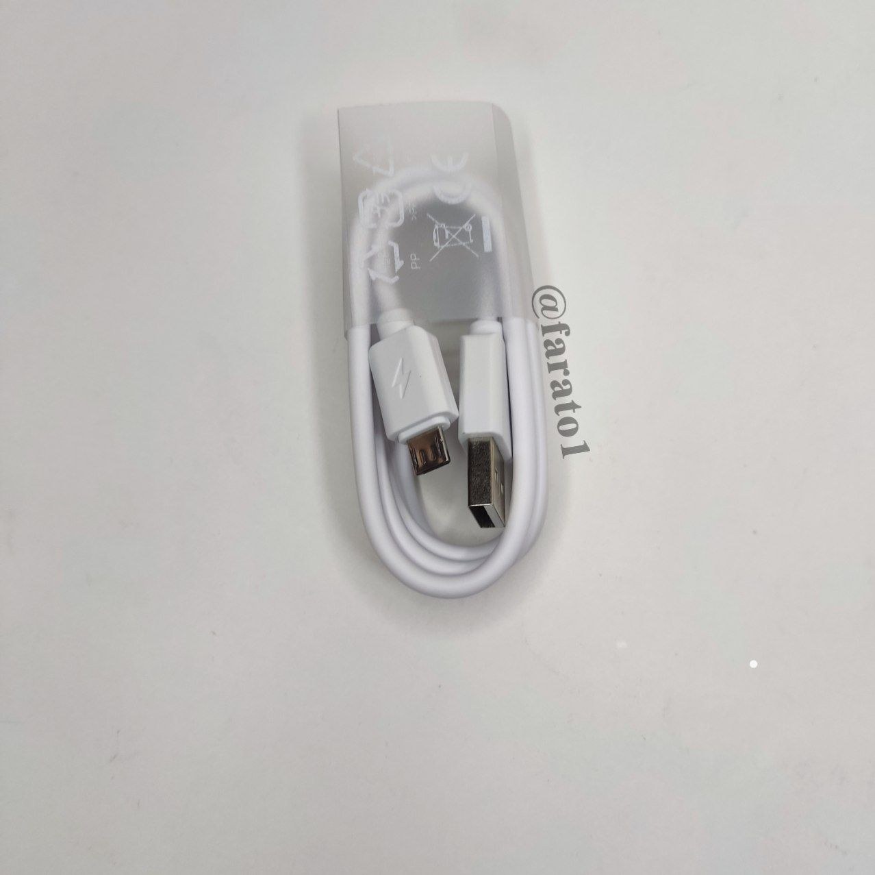 کابل فست میکرو یو اس بی AAAA سفید رنگ