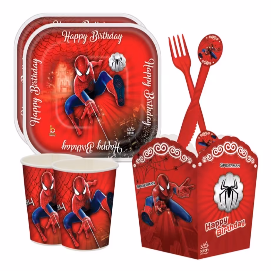 پک تولد تم مرد عنکبوتی77تیکه