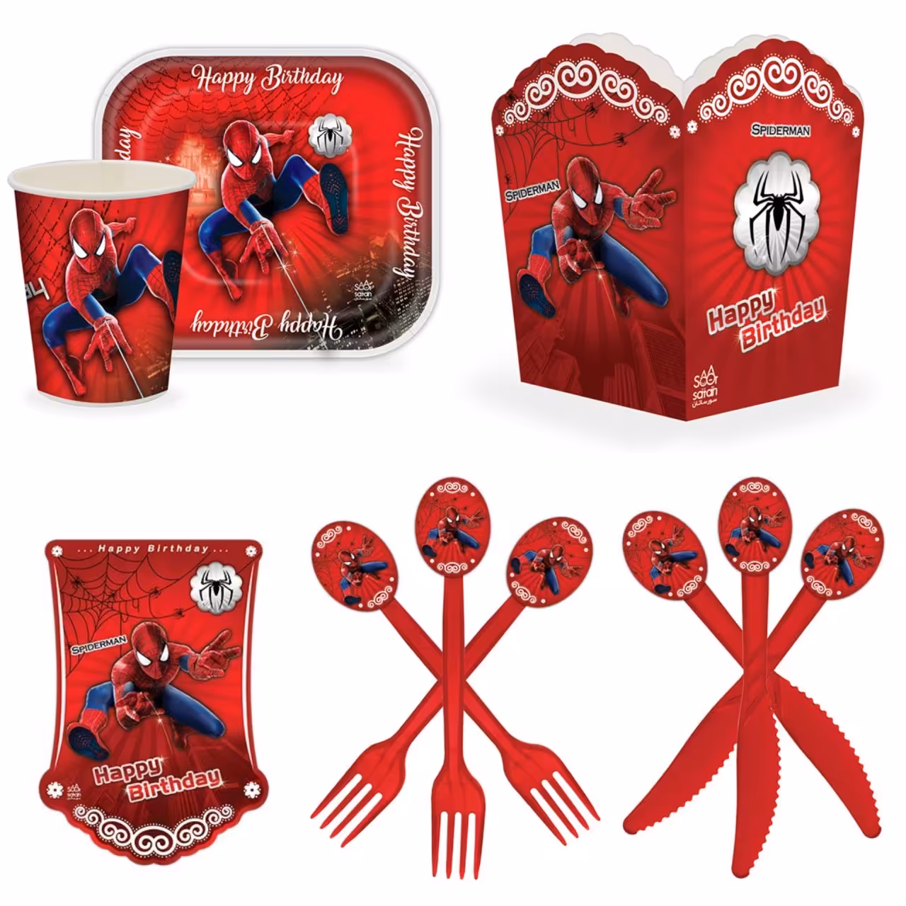 مجموعه 59 عددی تم تولد طرح مرد عنکبوتی مدل SM