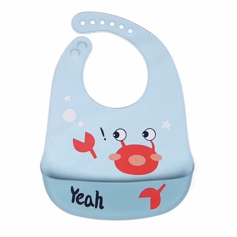 پیشبند  نوزاد تمام سیلیکونی  خرچنگ آبی 