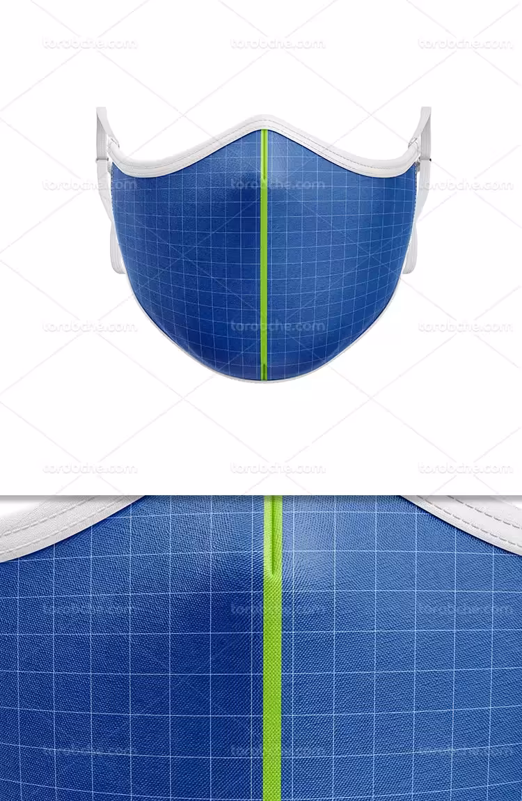 موکاپ ماسک صورت | گرافیک با طعم تربچه