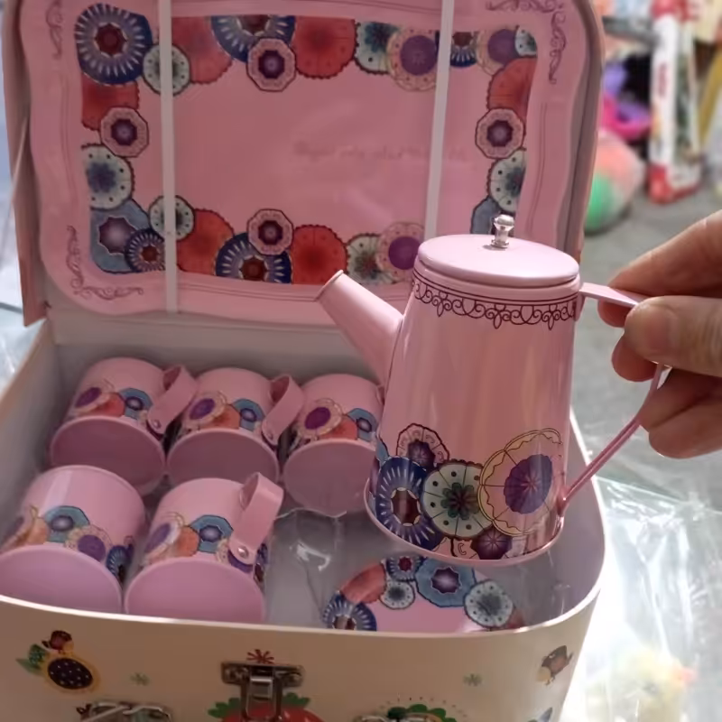 اسباب بازی باکس فنجان چای خوری فلزی