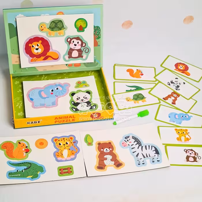 پازل مگنتی وایت بردی مدل حیوانات جنگل کد KABI0124