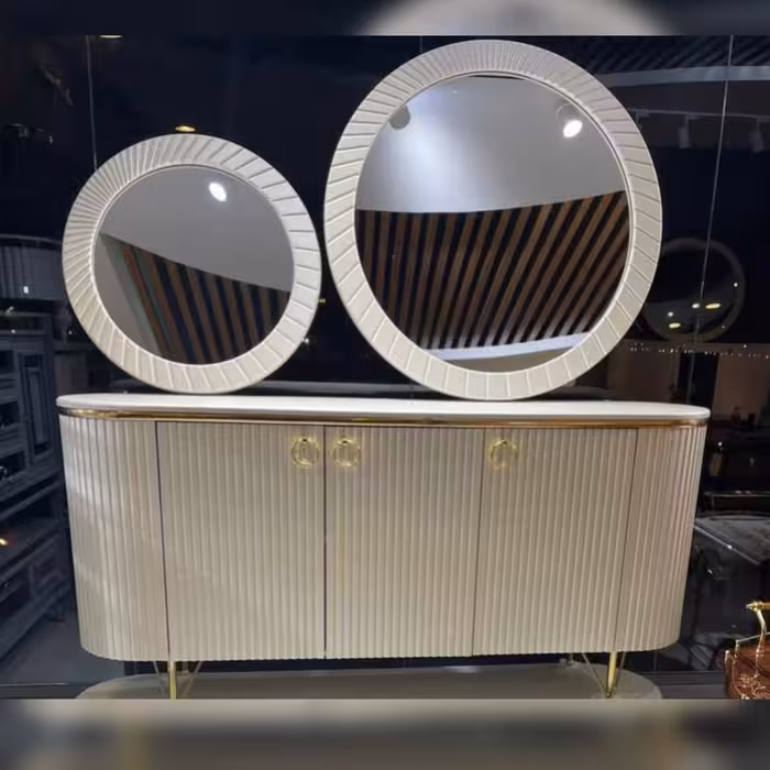 آینه کنسول مدل A106 ، جنس تمام ام دی اف ،روکش وکیوم کره ای برند پاراکس درجه یک ، ارسال پس کرایه