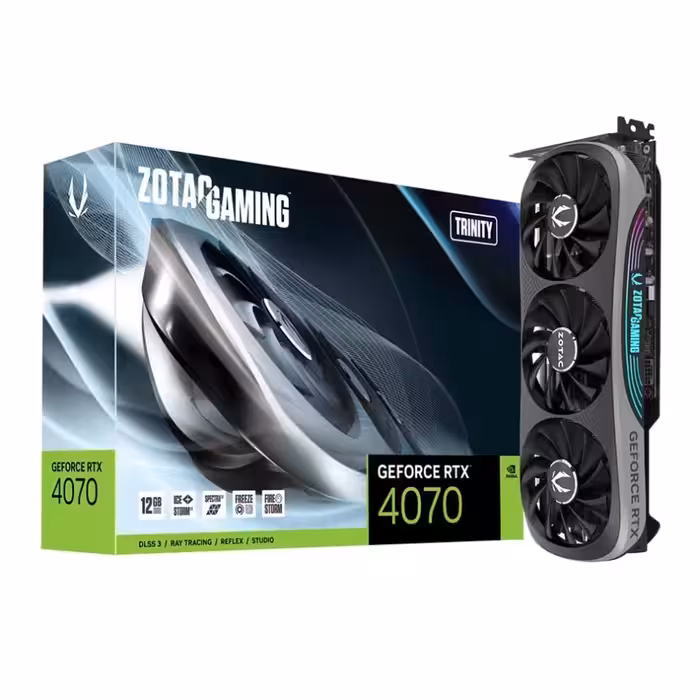 کارت گرافیک  زوتک مدل GeForce RTX 4070 Trinity 12GB حافظه 12 گیگابایت