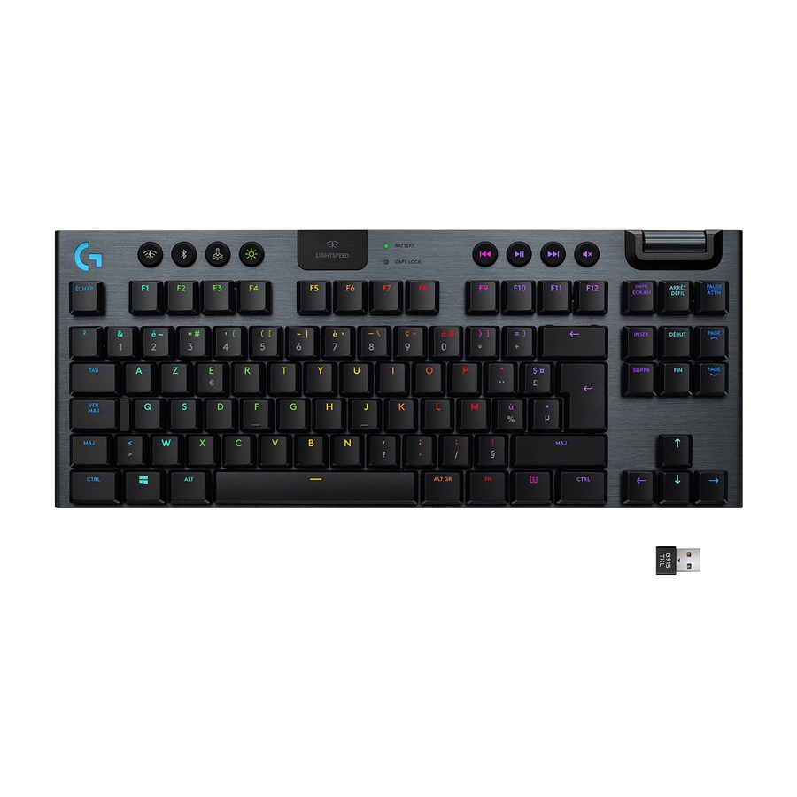 کیبورد بی سیم گیمینگ مکانیکال لاجیتک مدل G915 TKL Clicky