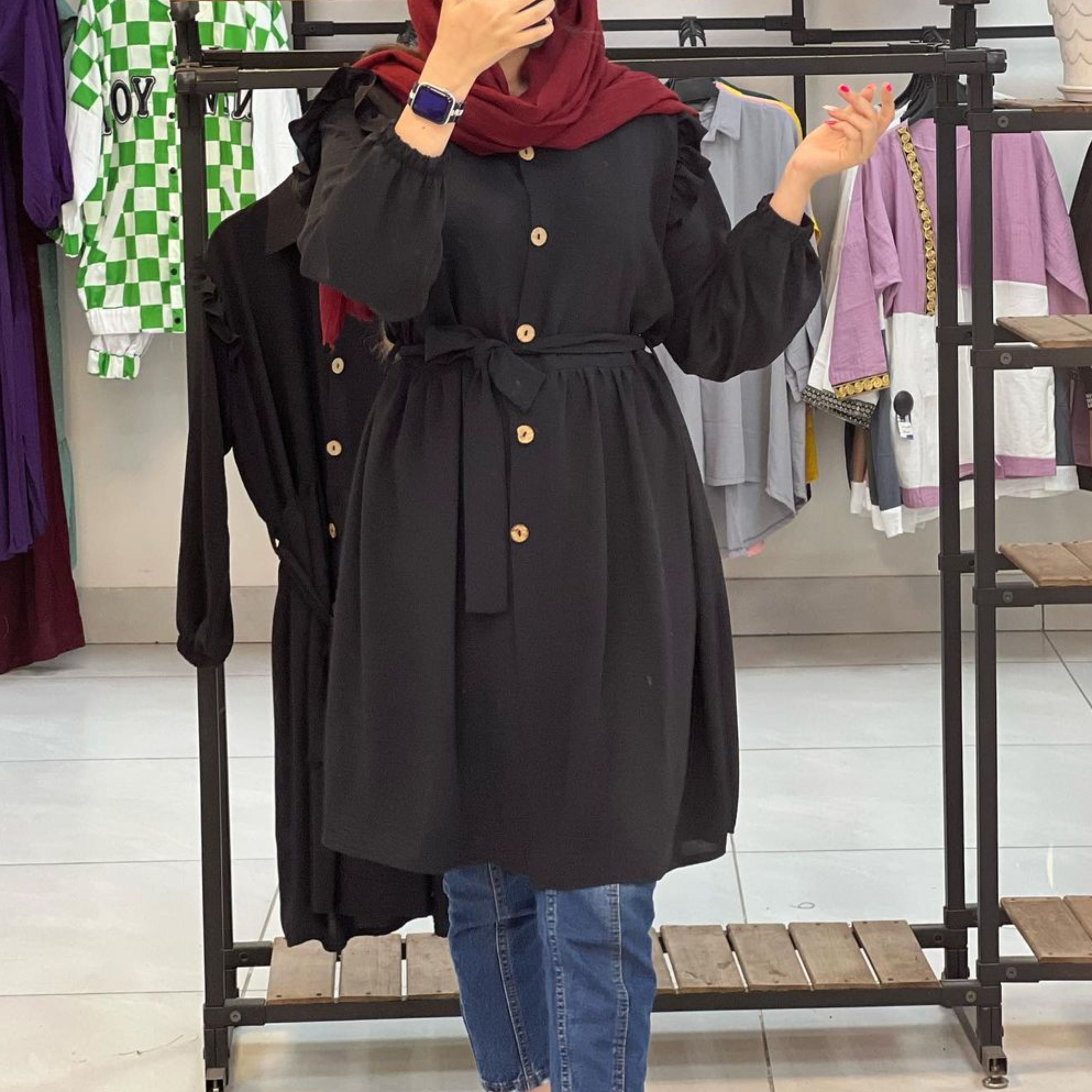مانتو عروسکی جنس داکرون