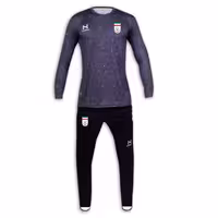 پیراهن و شلوار دروازه بانی ایران 2023 (سرمه ای)