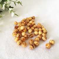 مهره چوبی زیورآلات قطر 1 سانتی متر  بسته 100 عددی