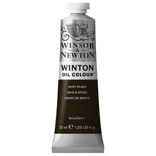رنگ روغن وینزور مدل winton کد رنگ 24 Ivory Blackحجم37 میل
