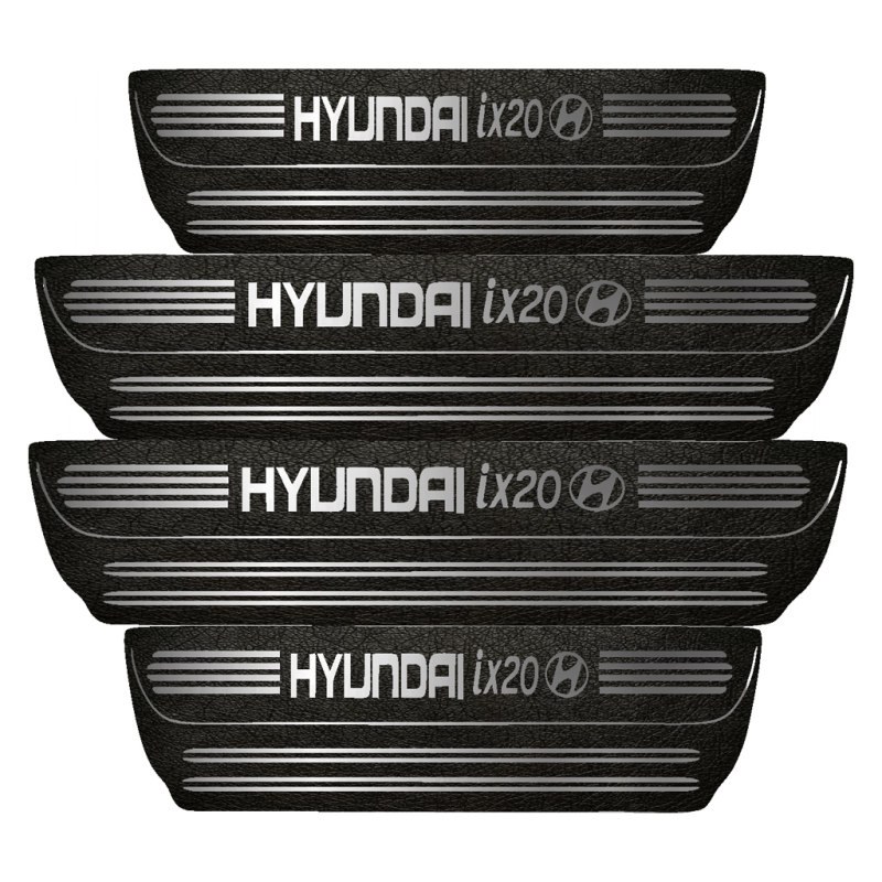 برچسب پارکابی خودرو اکسان استور طرح چرم کد pka1032 مناسب hyundai ix20بسته 4 عدد
