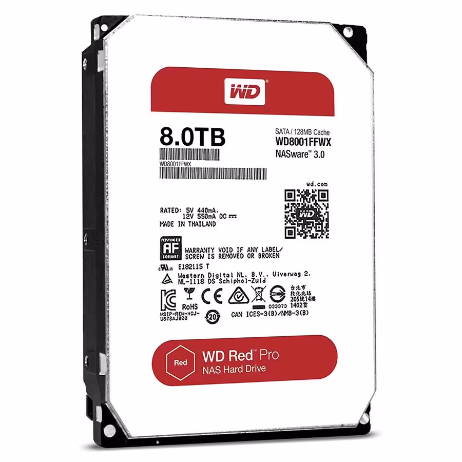 هارد دیسک اینترنال وسترن دیجیتال مدل رد پرو با ظرفیت 8 ترابایت