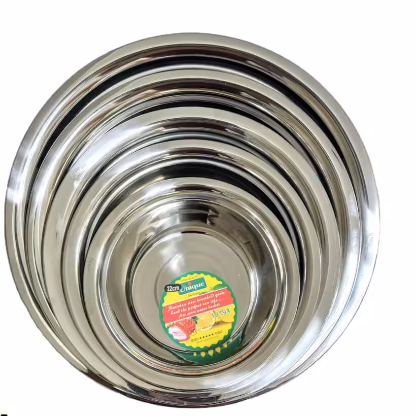 سرویس آبکش و لگن 10پارچه استیل برند یونیک ضخیم 