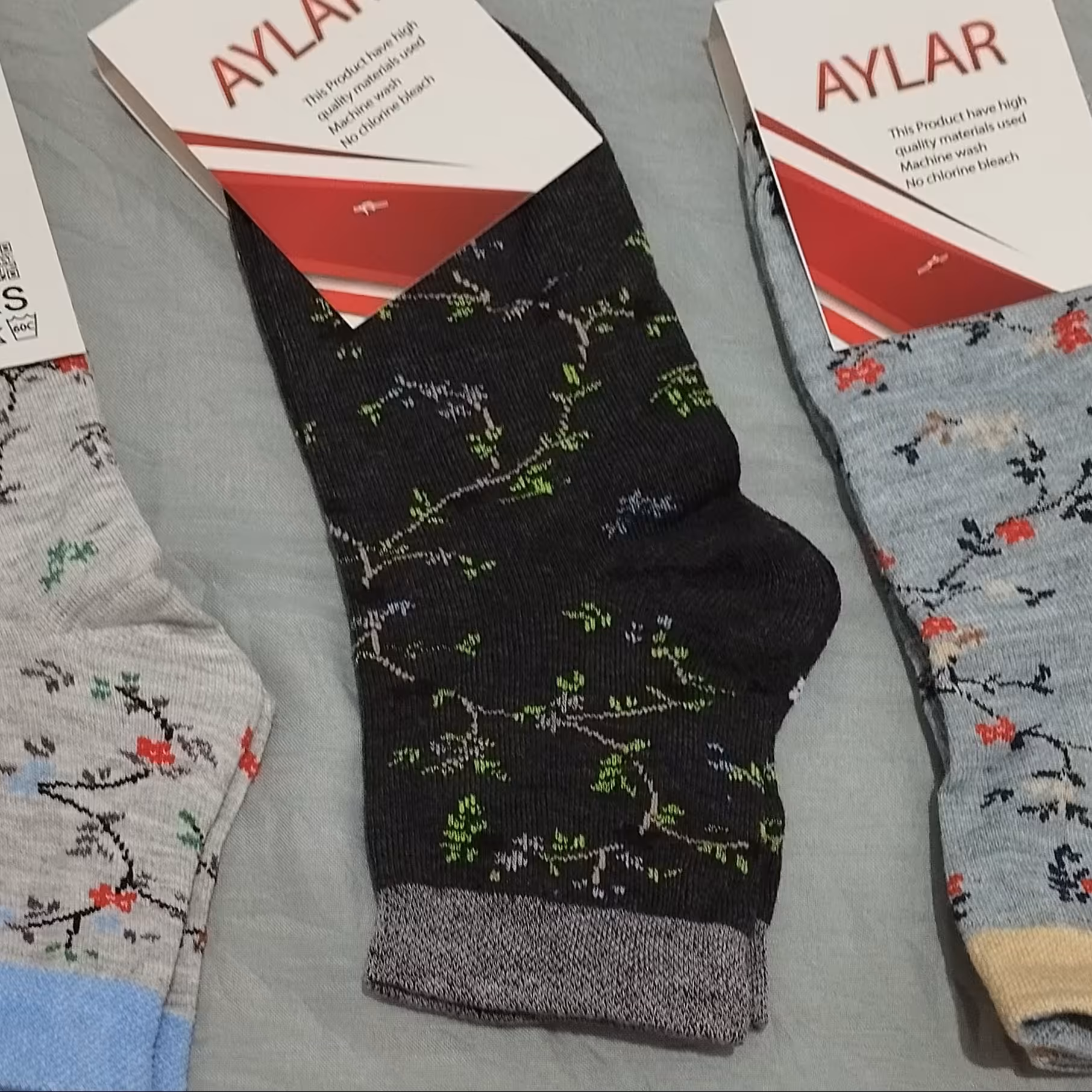 جوراب  گلدار