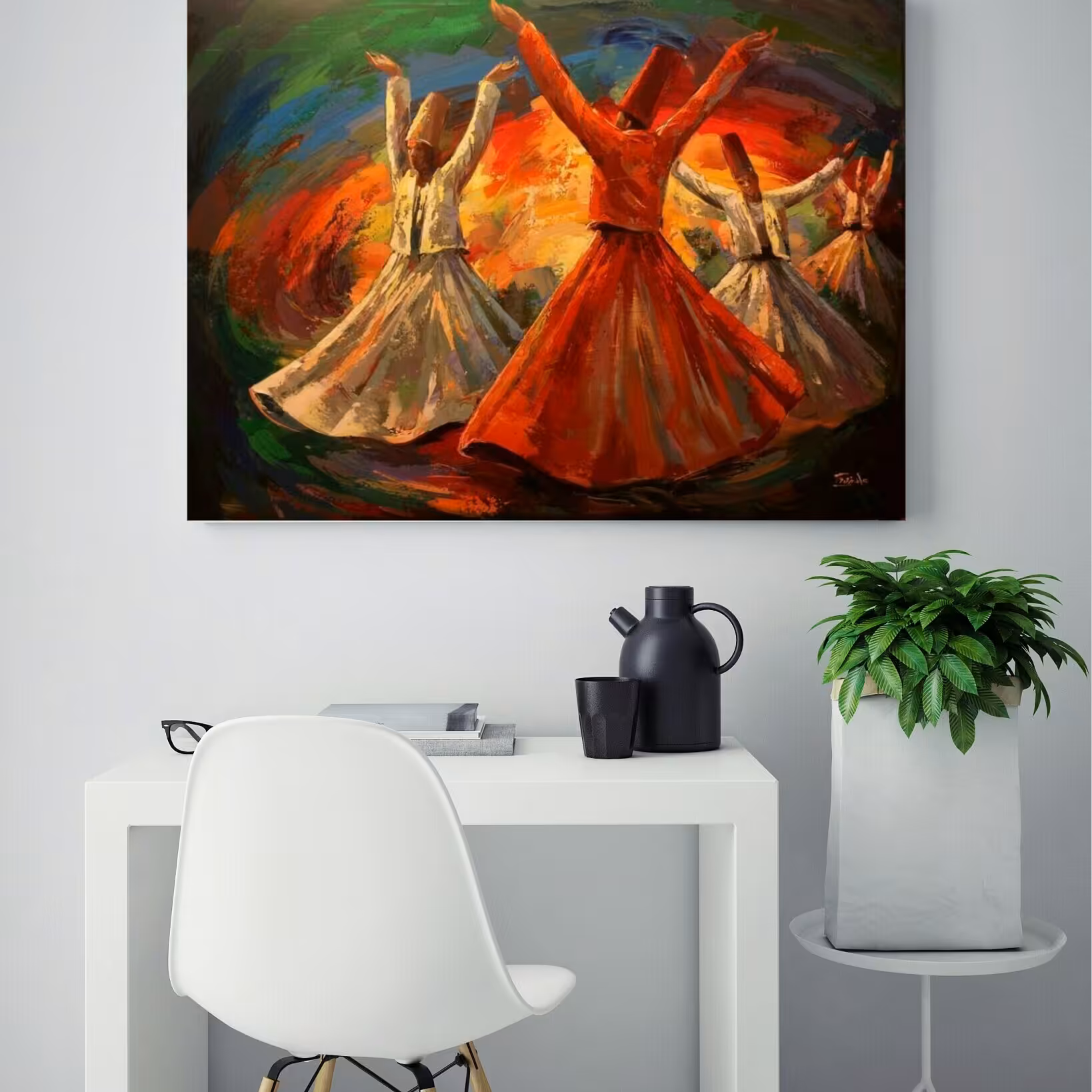 تابلو بوم  طرح رقص سماع