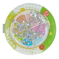 آینه گرد جیبی (آرایشی) فانتزی طرح برجسته پرتقال 055