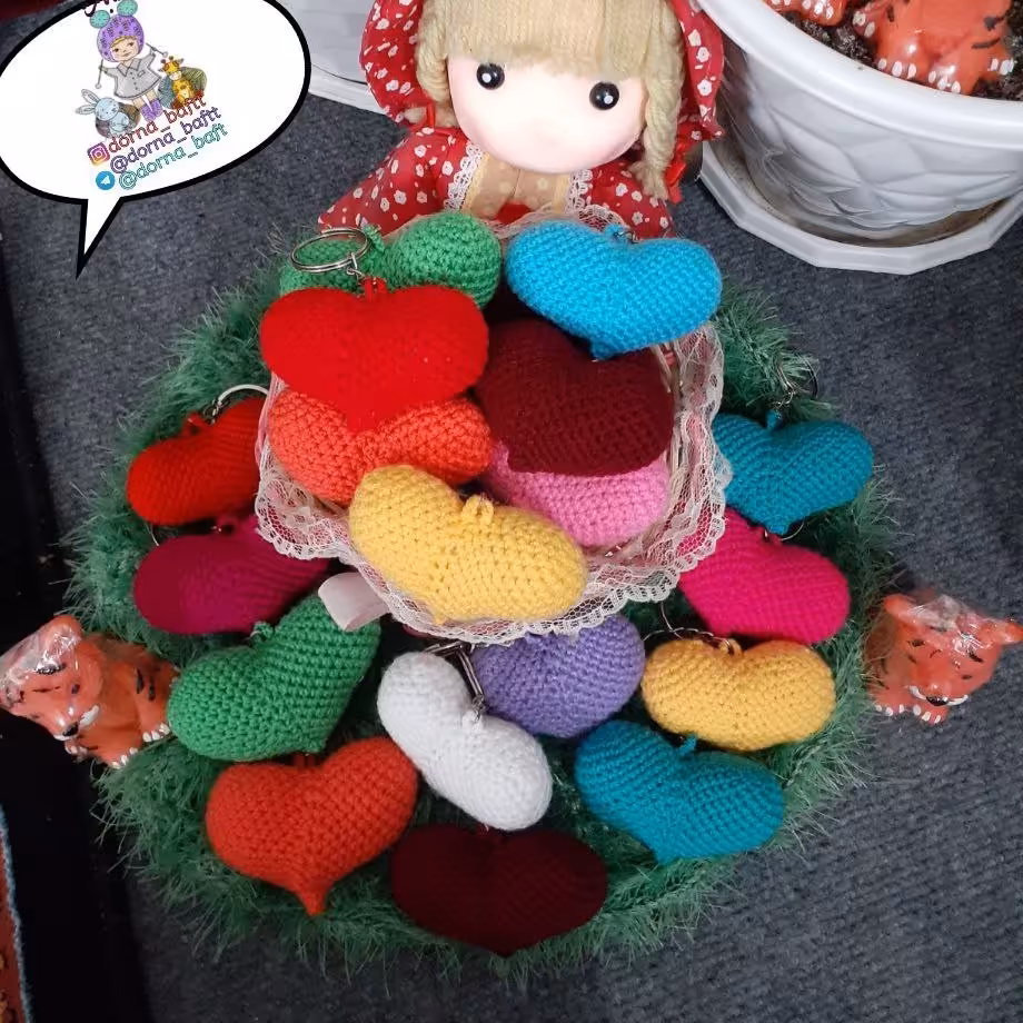 جاکلیدی قلب رنگی