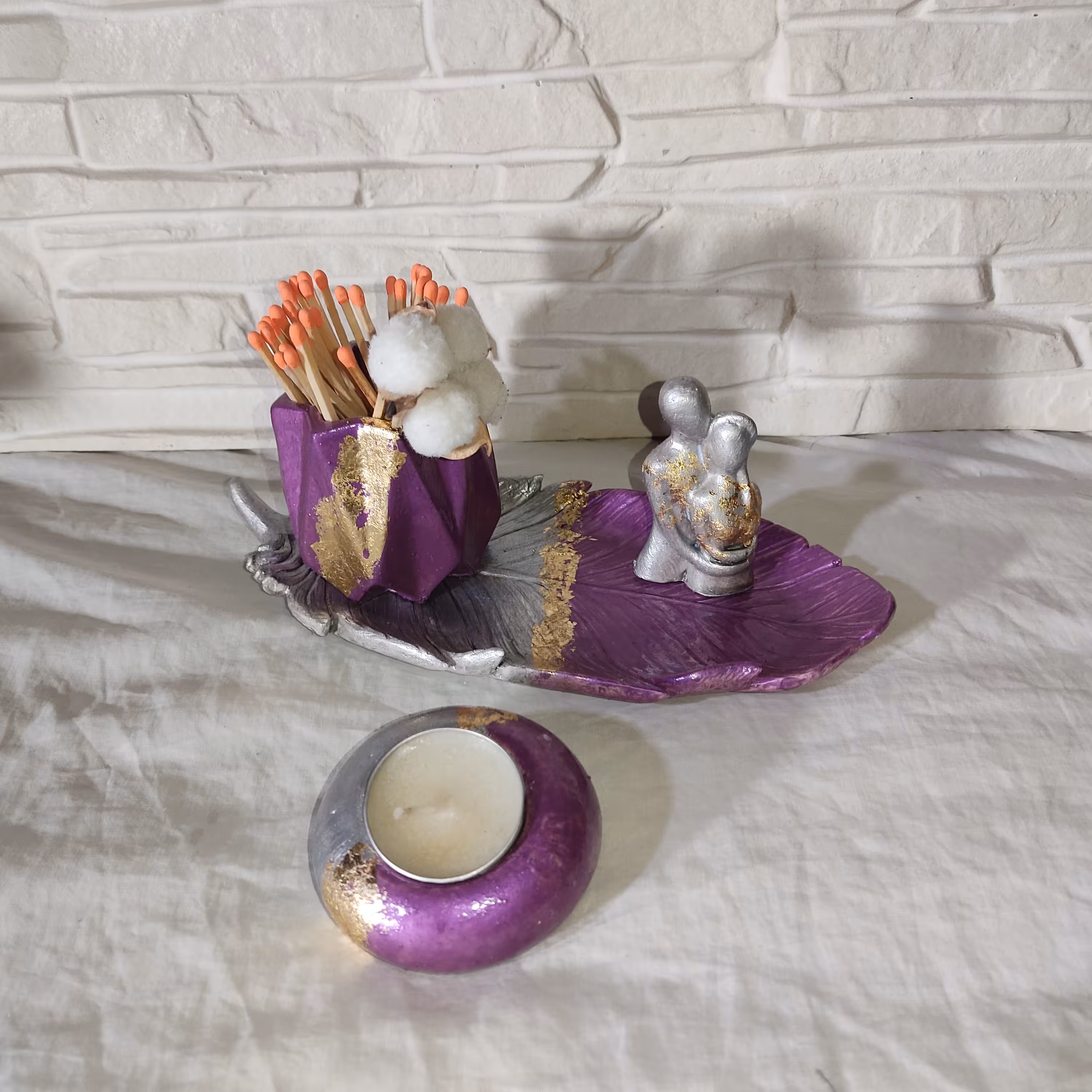 دکوری سنگی.سنگ مصنوعی.اکسسوری.مجسمه.جا شمعی