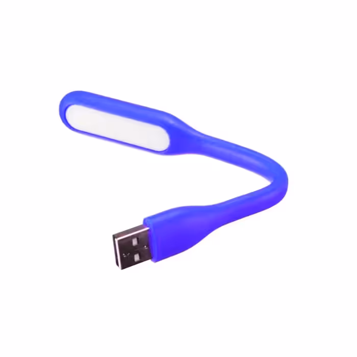 چراغ قوه و مطالعه ال ای دی LED یو آی بی USB آبی