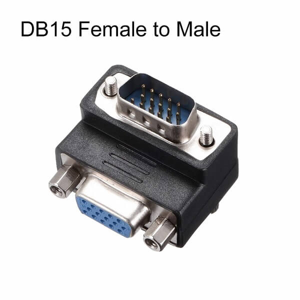 تبدیل 15 پین نر و ماده 90 درجه VGA