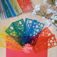 خطکش (شابلون )خطکشخطکش 20سانتی شابلون ژله ای 