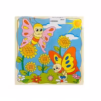 پازل چوبی کودک  طرح مراحل رشد پروانه