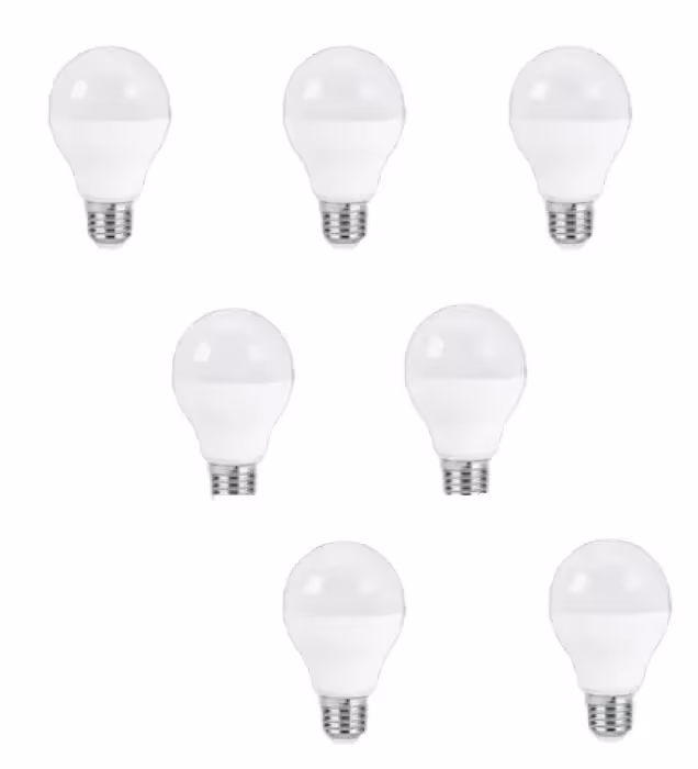 لامپ ال ای دی 15 وات پارس شعاع توس مدل حبابی پایه E27 بسته 7 عددی
