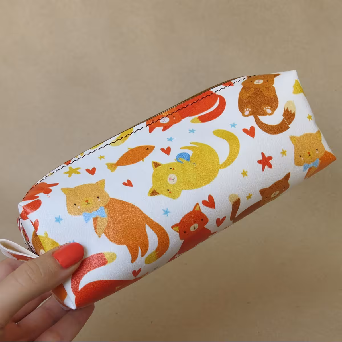 جامدادی فانتزی بزرگ طرح گربه و ماهی