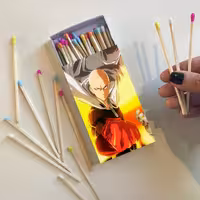 کبریت 10 سانتیمتری طرح سریال  انیمه one punch man