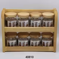 پاسماوری چوب رابروود و شیشه 8 تایی کد 40810 