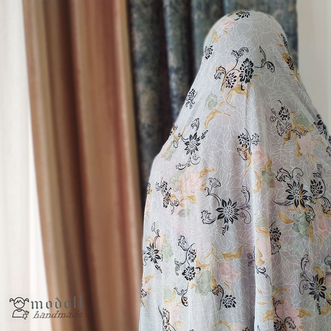 چادر مجلسی دوخته شده حریر ژرژت اعلا بسیار با کیفیت با تخفیف بالا کد01
