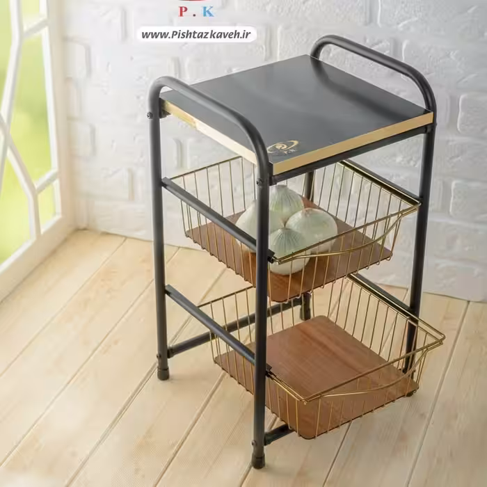 جا پیازی 2  طبقه کشویی  کاوه مشکی و طلایی  بسیارجذاب