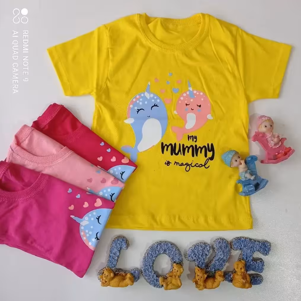 تیشرت دخترانه نخ پنبه درجه یک 