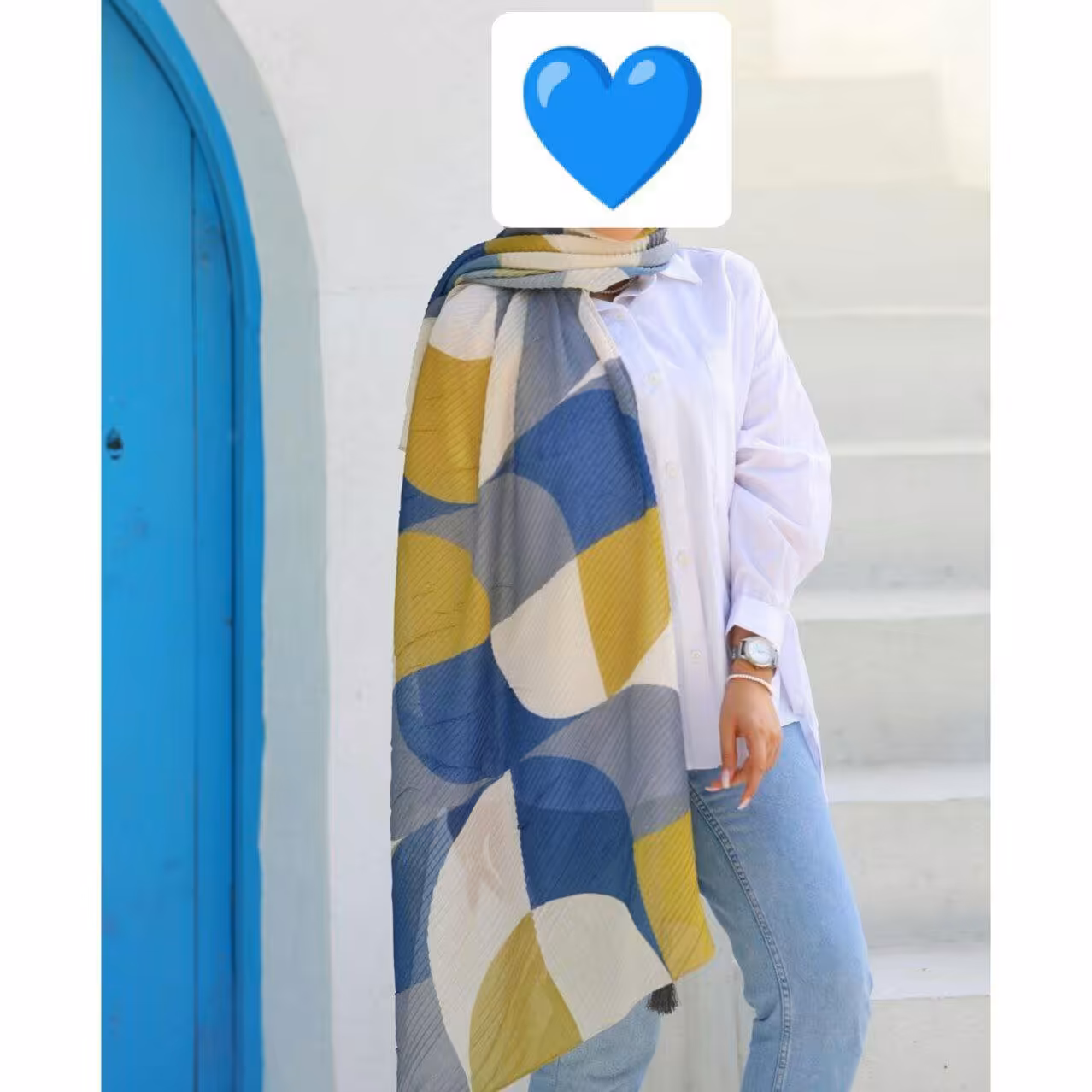 شال پلیسه هندسی