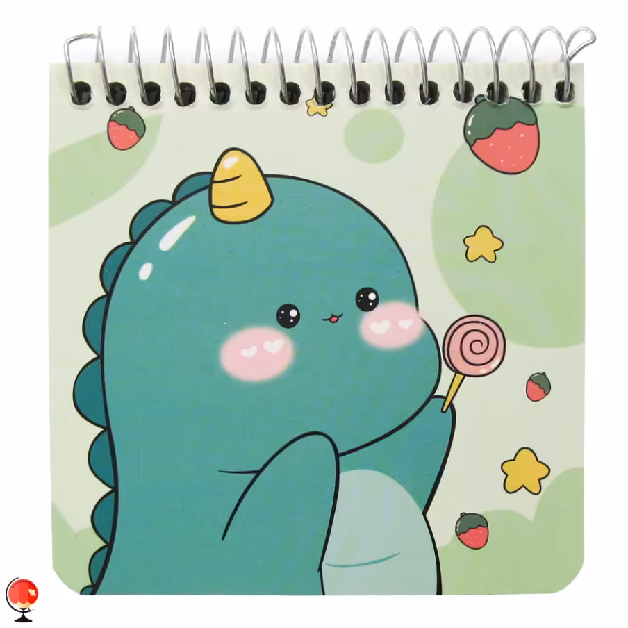 دفترچه یادداشت فانتزی مربعی سویل طرح دایناسور