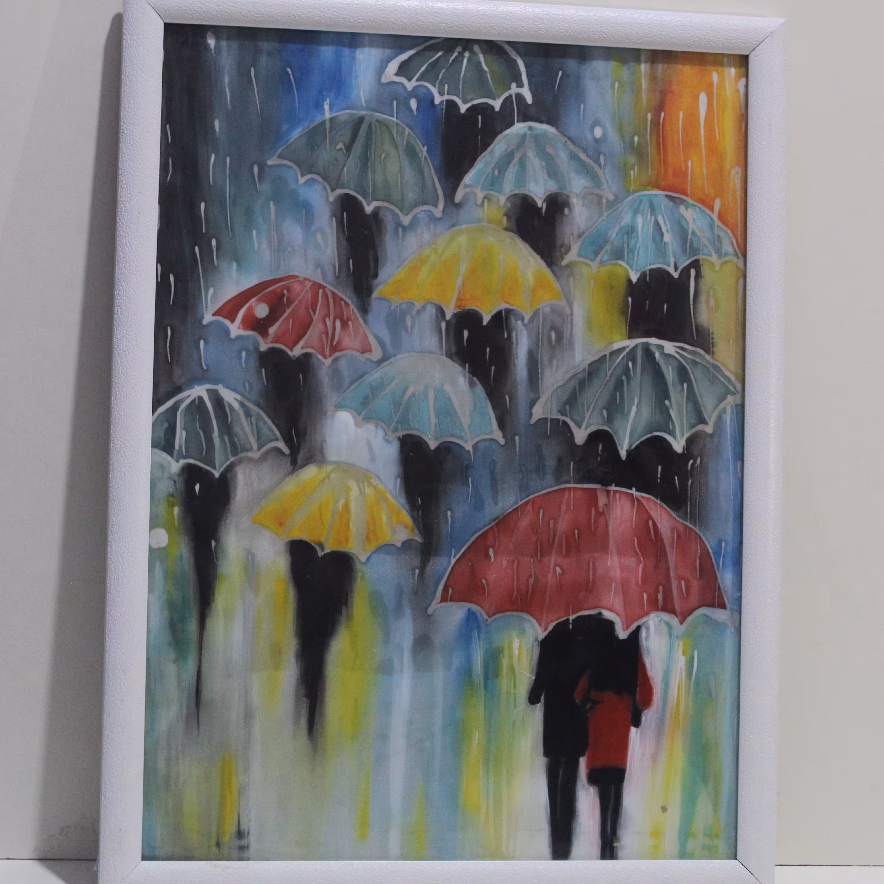 تابلو چاپ باتیک چتر خیس