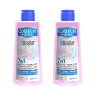 آب پاک کننده آرایش صورت کامان مدل COMBINATION حجم 400 میلی لیتر مجموعه 2 عددی