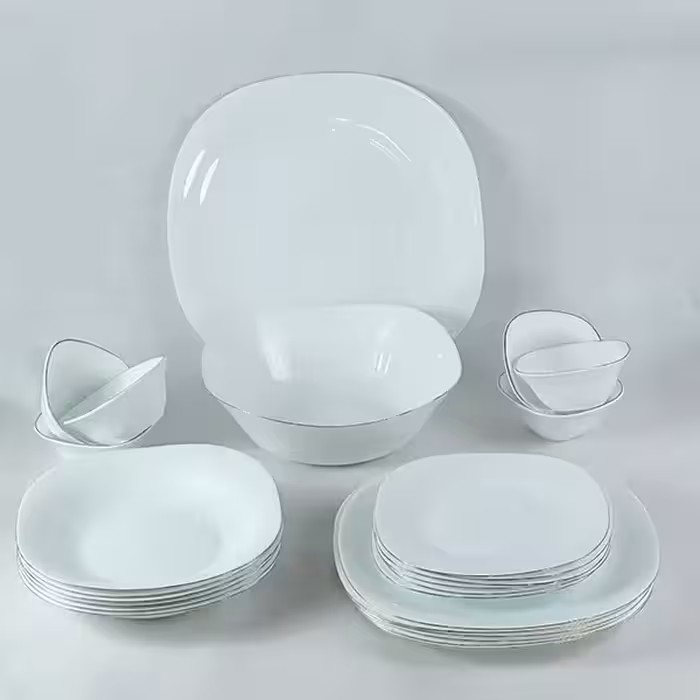 سرویس 26 پارچه آرکوپال مربع لب طلا