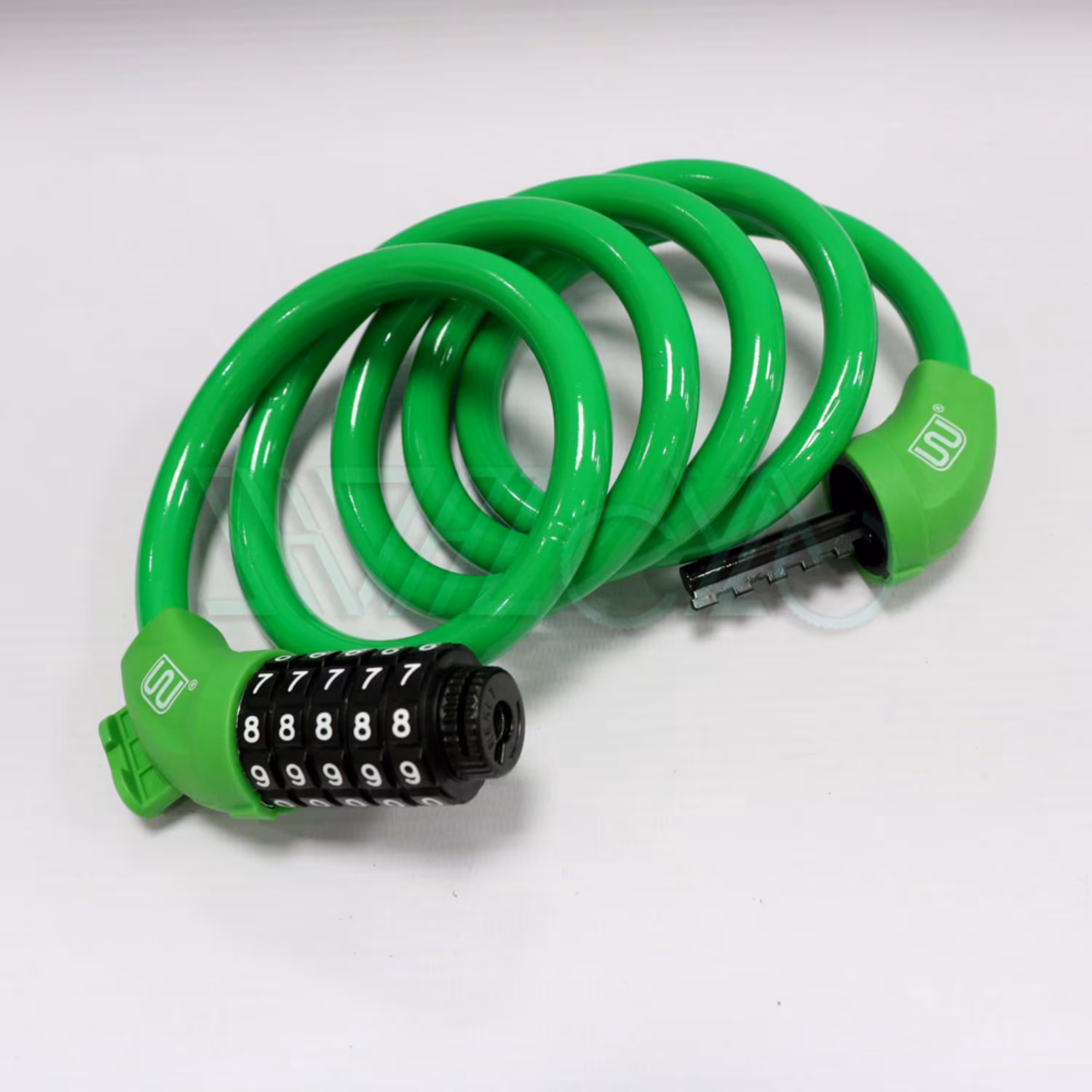 قفل دوچرخه رمزی دبلیو - استاندارد -  - ضخامت 10 میلیمتر - سبز