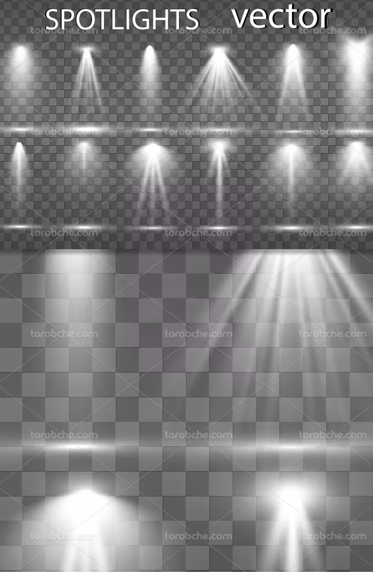 وکتور نور سفید با کیفیت | گرافیک با طعم تربچه